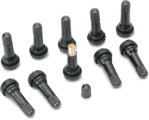 Dill Black Pull-In TR-413 Valve Stem Assembly (10 Pack) (TR-413WZ)