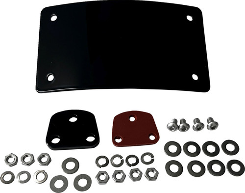 DK Custom Curved License Plate Laydown Fender Mount (DK-LPR-LP-LD)