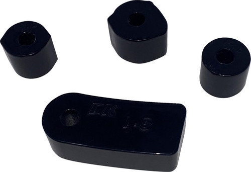 DK Custom Rider Black Floorboard Extensions (DKSFTM8-FLB-EXT)