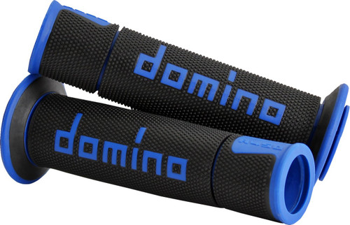 Domino A450 Handlebar Grips | Black/Blue | Twist Throttle (A45041C4840B7-0)