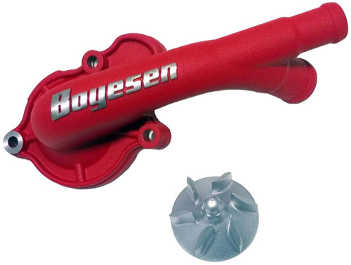 Boyesen Supercooler Red Water Pump Cover & Impeller Kit (WPK-06CR)