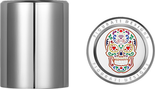 Figurati Sugar Skull Medium Polished Docking Cover (FD30-DC-27-30-SS)
