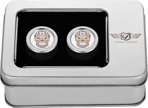 Figurati Sugar Skull Medium Polished Docking Cover (FD30-DC-27-30-SS)