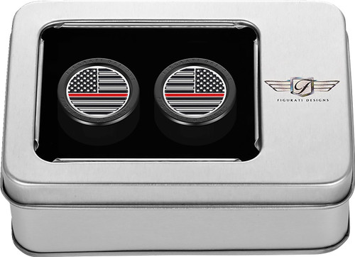Figurati Thin Red Line Flag Short Fat Black Docking Cover (FD75-DC-2730-BK)