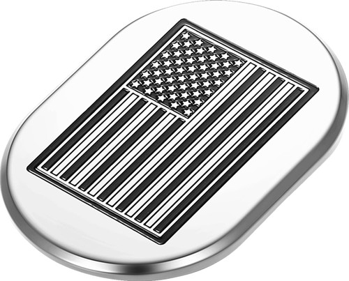 Figurati Contrast American Flag Right Polished Antenna Cover (FD26-AC-SS-RT)