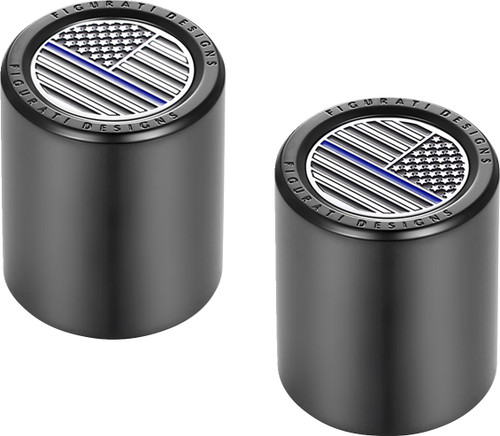 Figurati Thin Blue Line Flag Short Fat Black Docking Cover (FD71-DC-2730-BK)