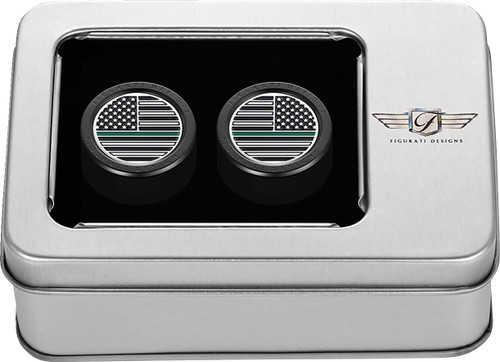 Figurati Thin Green Line Flag Short Fat Black Docking Cover (FD72-DC-2730-BK)