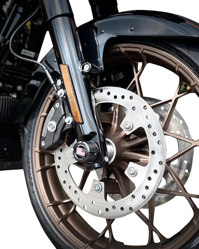 Figurati Front Axle Nut Covers | Black | American Flag (FD21R-FAC-BLK)