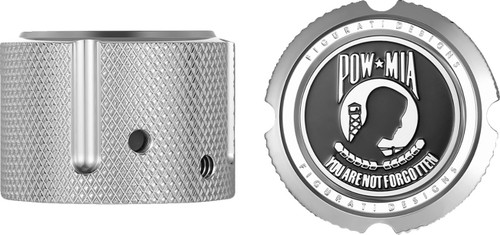 Figurati POW-MIA Front Polished Axle Nut Cover (FD50-FAC-SS)