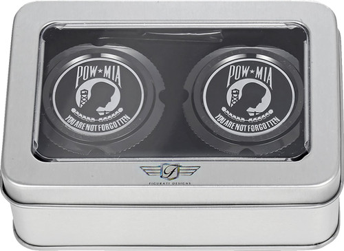 Figurati POW-MIA Front Black Axle Nut Cover (FD50-FAC-BK)