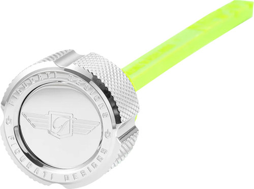 Figurati Knurled Silver Magnetic Oil Dipstick (FD01-MAGDSPP-KN-SS)
