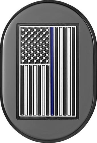 Figurati Thin Blue Line Flag Left Black Antenna Cover (FD71-AC-BLK-LT)