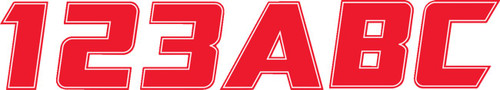 Hardline 3" Red Registration Decal Installation Kit (RED900)