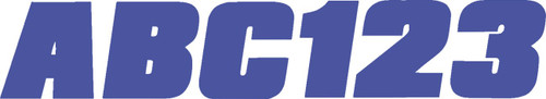 Hardline 3" Series 350 Blue Registration Lettering Kit (BLU350EC)