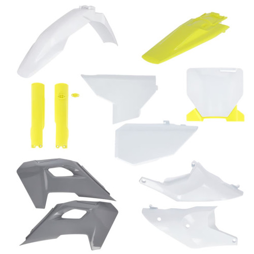 Acerbis White/Yellow Full Body Plastic Kit (2986610275)