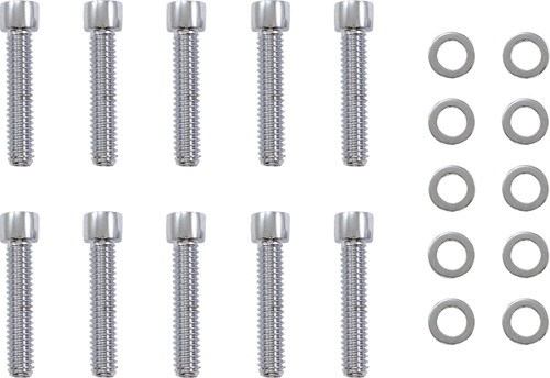 Gardner-Westcott Chrome Socket-Head Cam Cover Bolt Kit (P-10-18-06)