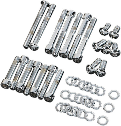 Gardner-Westcott Chrome Primary Cover Bolt Kit (P-10-18-08)