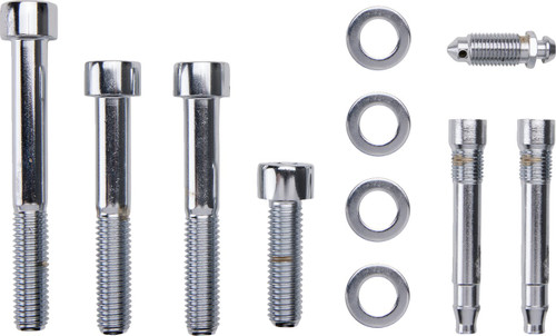 Gardner-Westcott Chrome Socket-Head Front Brake Caliper Mounting Kit (P-80-147)