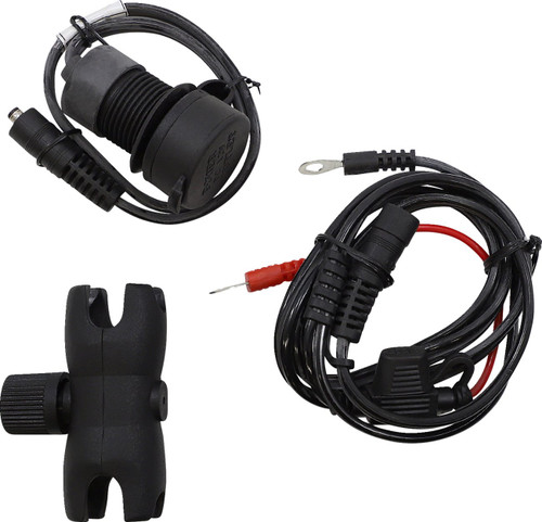 Gears Chrome Dual USB Charger w/1" Ball Mount (100366-15)