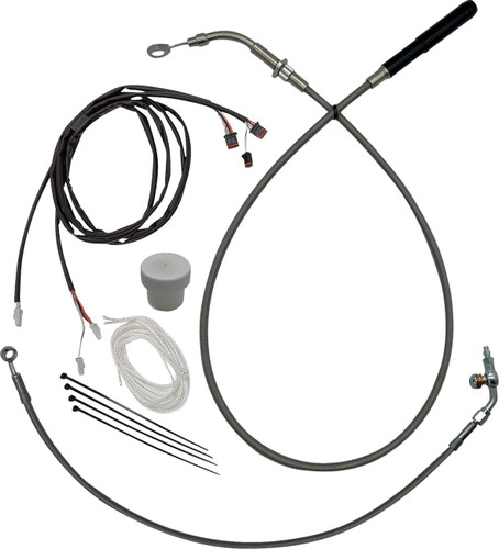 Fat Baggers Stainless Braided EZ Install Kit for 16" Handlebars (119916)