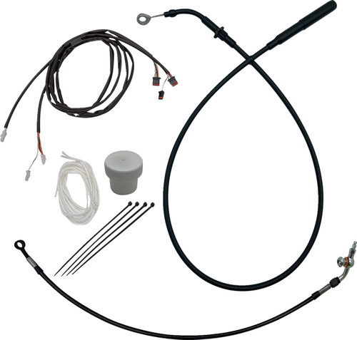 Fat Baggers Black Vinyl EZ Install Kit for 18" Handlebars (119918-B)