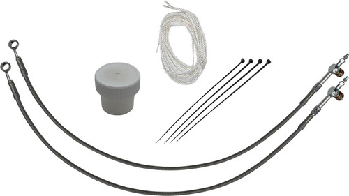 Fat Baggers Chrome Hydraulic Clutch EZ Install Kit for 12" Handlebars (109712)