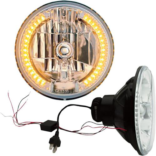 Headwinds 7" Snake-Eye LED Headlight w/LED Turn Signals (8-9727LEDWTA)