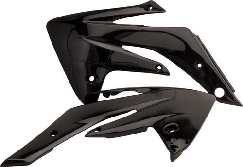 Acerbis Black Plastic Radiator Shrouds/Scoops (2084570001)