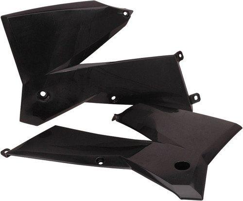 Acerbis Black Plastic Radiator Shrouds/Scoops (2043670001)