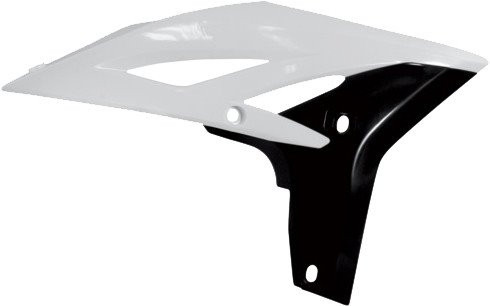 Acerbis White/Black Plastic Radiator Shrouds/Scoops (2171761035)
