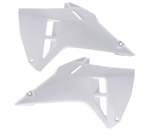 Acerbis White Plastic Radiator Shrouds/Scoops (2986740004)
