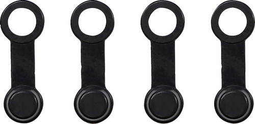 Helix Black Brake Bleeder Caps (4-Pack) (202-2005)