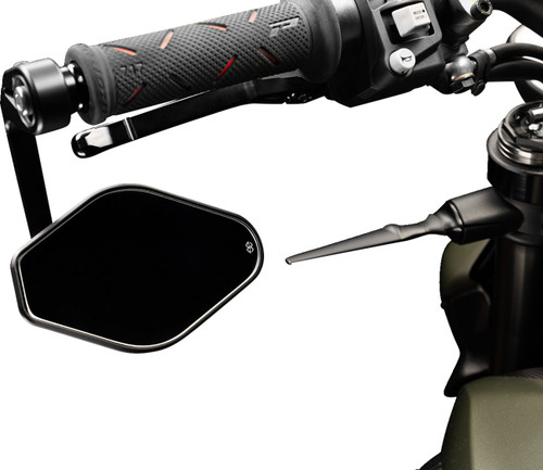 Gilles STRATOS Black Diamond Handlebar End Mirror (M03-02-BD)