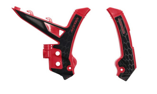 Acerbis X-Grip Red/Black Frame Protectors (2984761018)