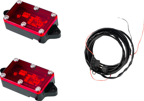 Heretic LED Rock Light w/Red Lens (2 Pack) (70020)