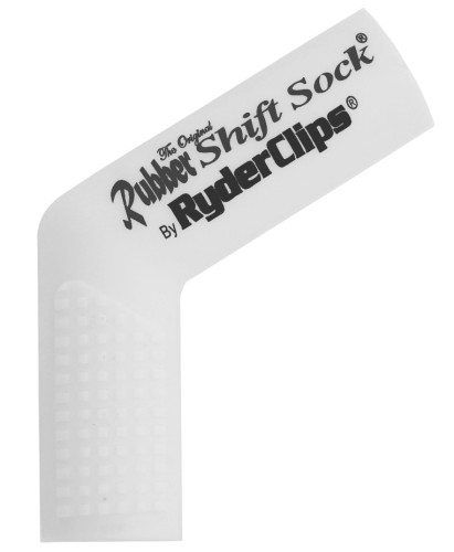 Ryder Clips Rubber Shift Sock - Glo-White (RSS-GLOWHITE)
