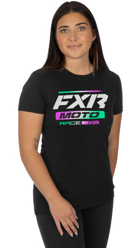 FXR Moto Premium Womens Short Sleeve Shirt