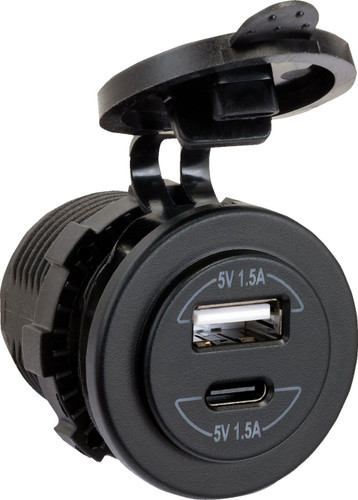 Jensen Panel Mount Dual USB Charger (USB42C)