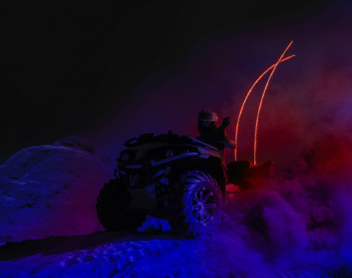 Boss 72" ATV RGB LED Whip Antenna (WP6)