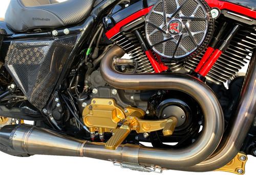 Hawg Halters Dominator Mid Control & Peg Conversion Kit - Gold (MCK-FH16GS-FK)