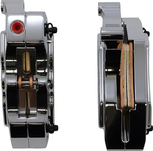 Hawg Halters 6-Piston Chrome Front Brake Calipers for 13" Rotors (FKDDCC6013)