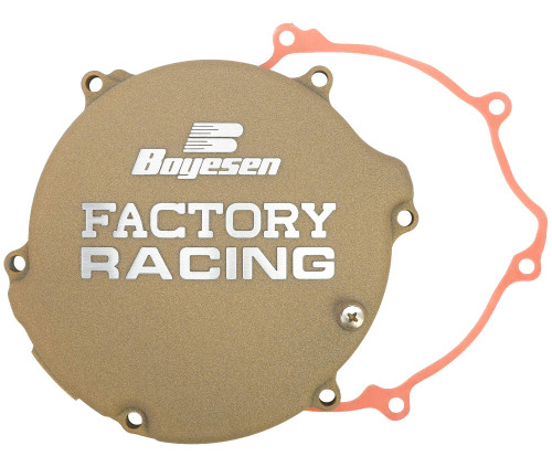 Boyesen Factory Clutch Cover | Magnesium | '94-02 Kawasaki KX125 (CC-11M)