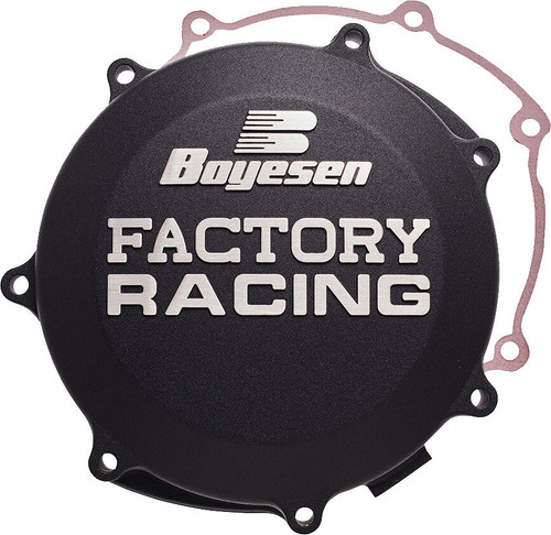 Boyesen Factory Clutch Cover - Black - KX450 2021-2025/ KX450X 2022-2025 (CC-18DB)