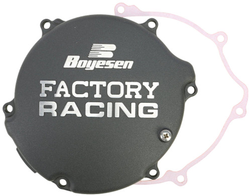 Boyesen Factory Clutch Cover - Kawasaki KX125 1994-2002 - Black (CC-11B)