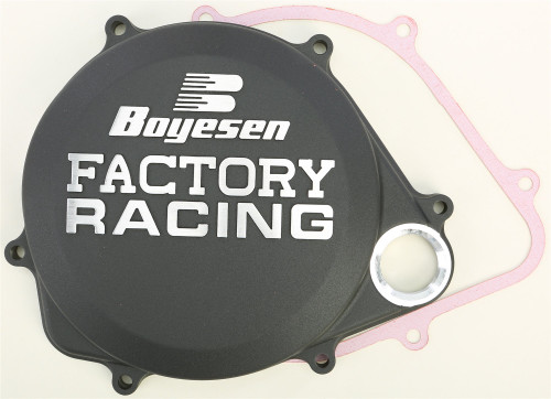 Boyesen Factory Clutch Cover | Black | '17-25 Honda CRF450R/CRF450RX (CC-06CB)