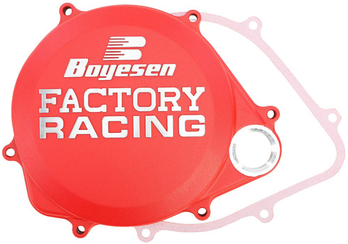 Boyesen Factory Clutch Cover - Red - '17-25 Honda CRF450R / CRF450RX (CC-06CR)