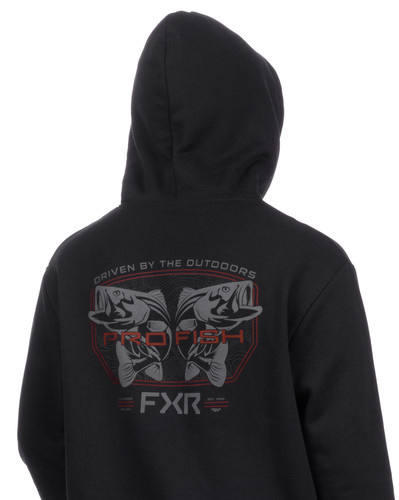 FXR Bass Cotton Mens Pullover Hoody
