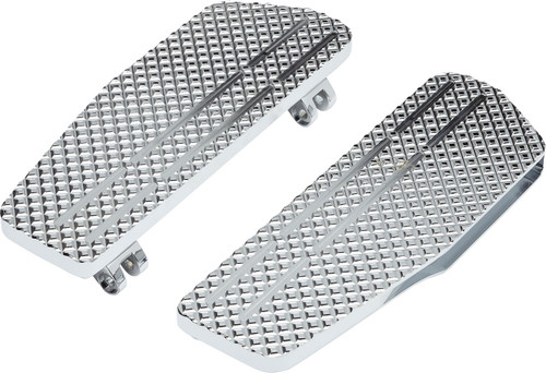LA Choppers Chrome County Line Billet Floorboards (LA-P101-00C)