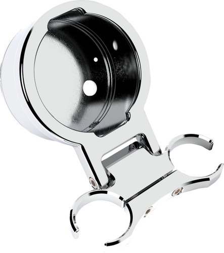 LA Choppers Chrome 1" Diameter T-Bar Single Gauge Mount (LA-7398-01C)