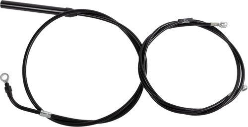 LA Choppers Black Vinyl Standard Cable Kit for 18"-20" Bars (LA-8062KT-19B)